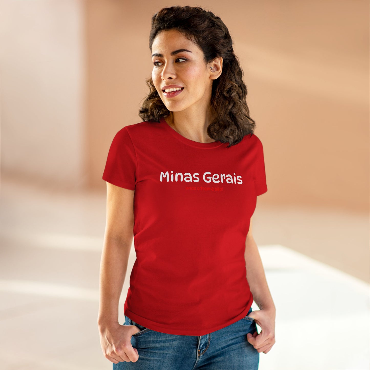 Camiseta Babylook Feminina “Minas Gerais – Onde o Trem é Bão” – Orgulho Mineiro | BornBrasil