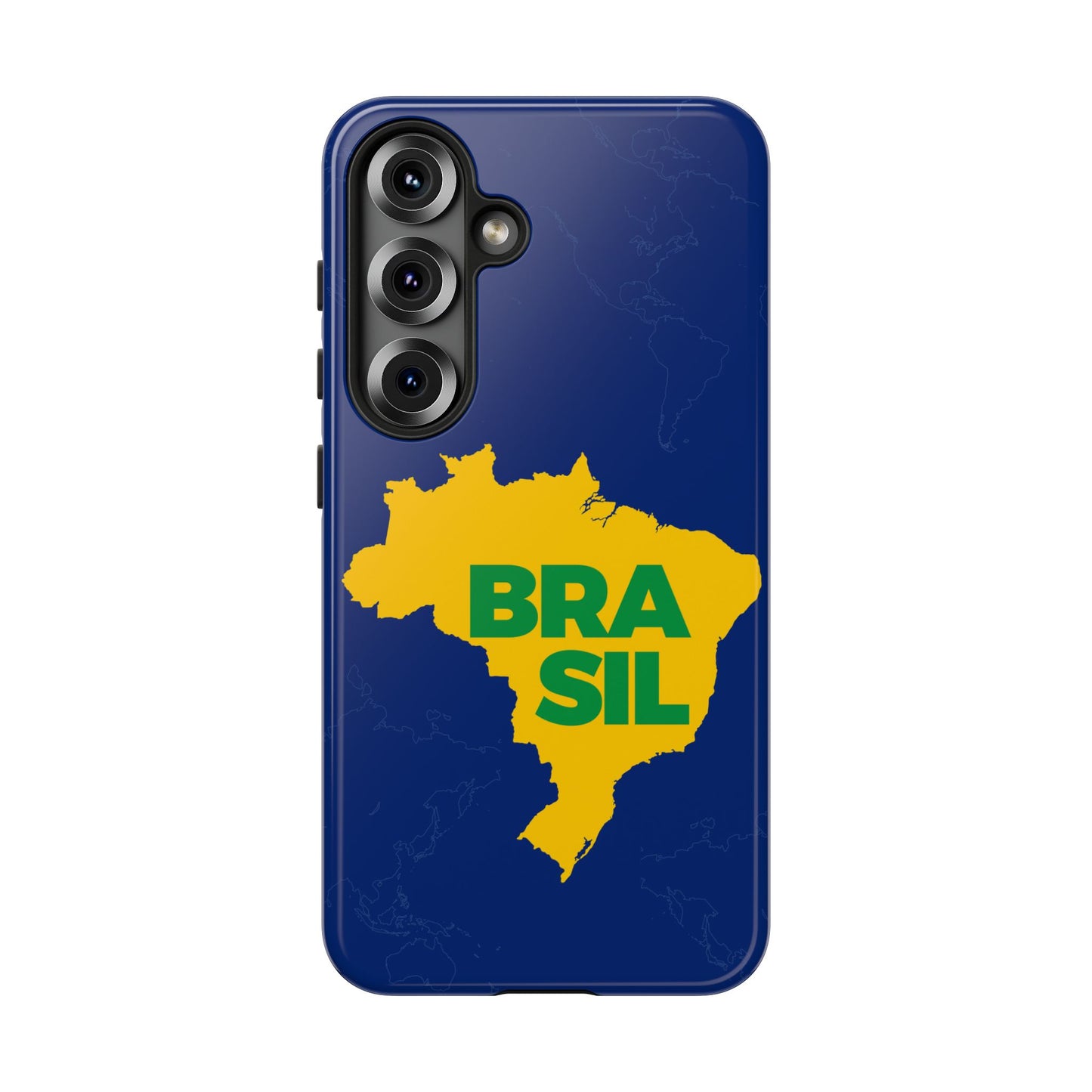 Capinha Samsung Galaxy "BRASIL" Mapa Mundi - Premium de Alta Proteção (S10+ ao S25 Ultra)