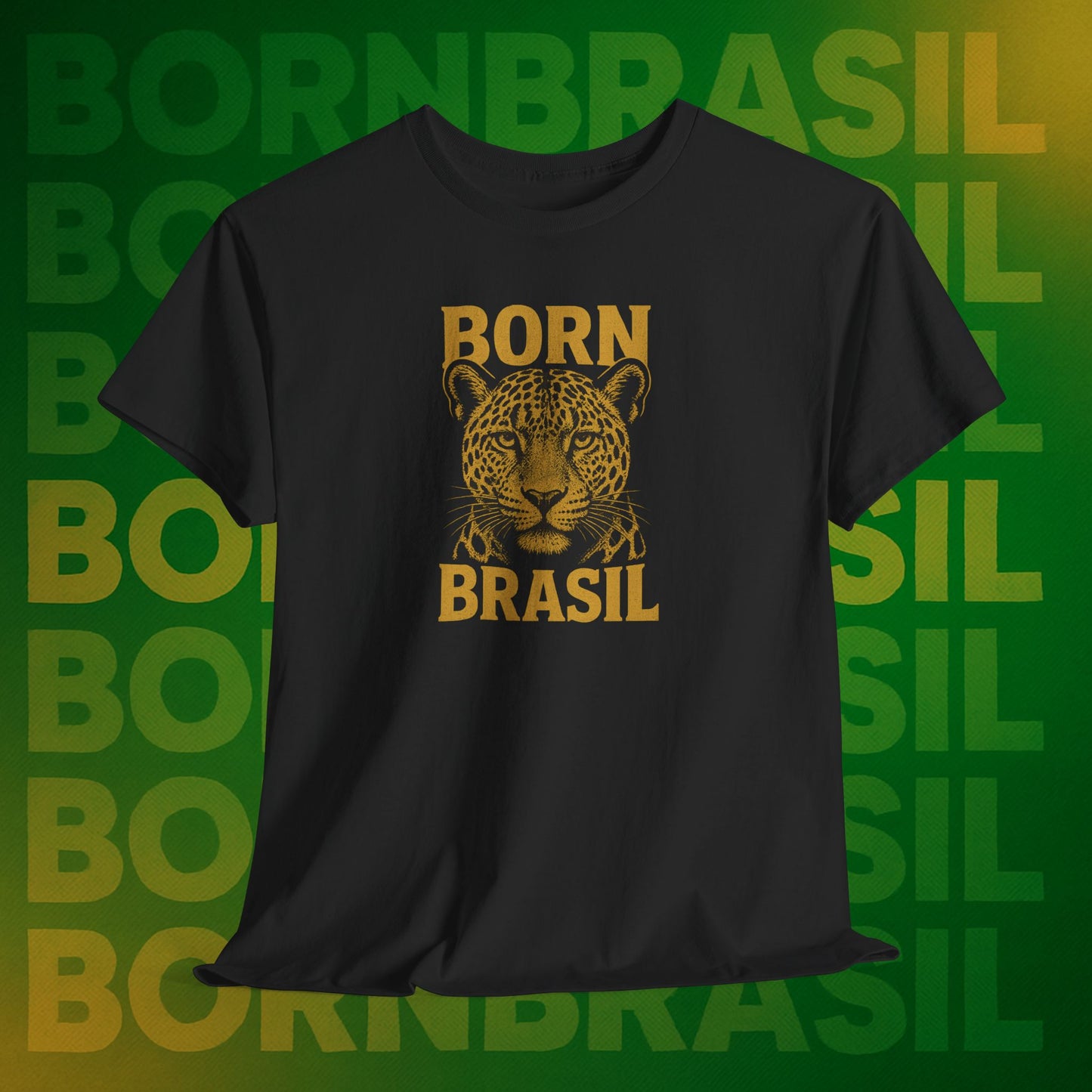 Camiseta Masculina Born Brasil Onça-Pintada Premium