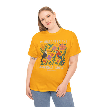 Camiseta Feminina Immigrants Make America Great – Floresta Brasileira | BornBrasil