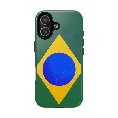 Capa MagSafe iPhone "Bandeira Minimalista" - Case Magnética Premium (iPhone 13 ao 17 Pro Max)