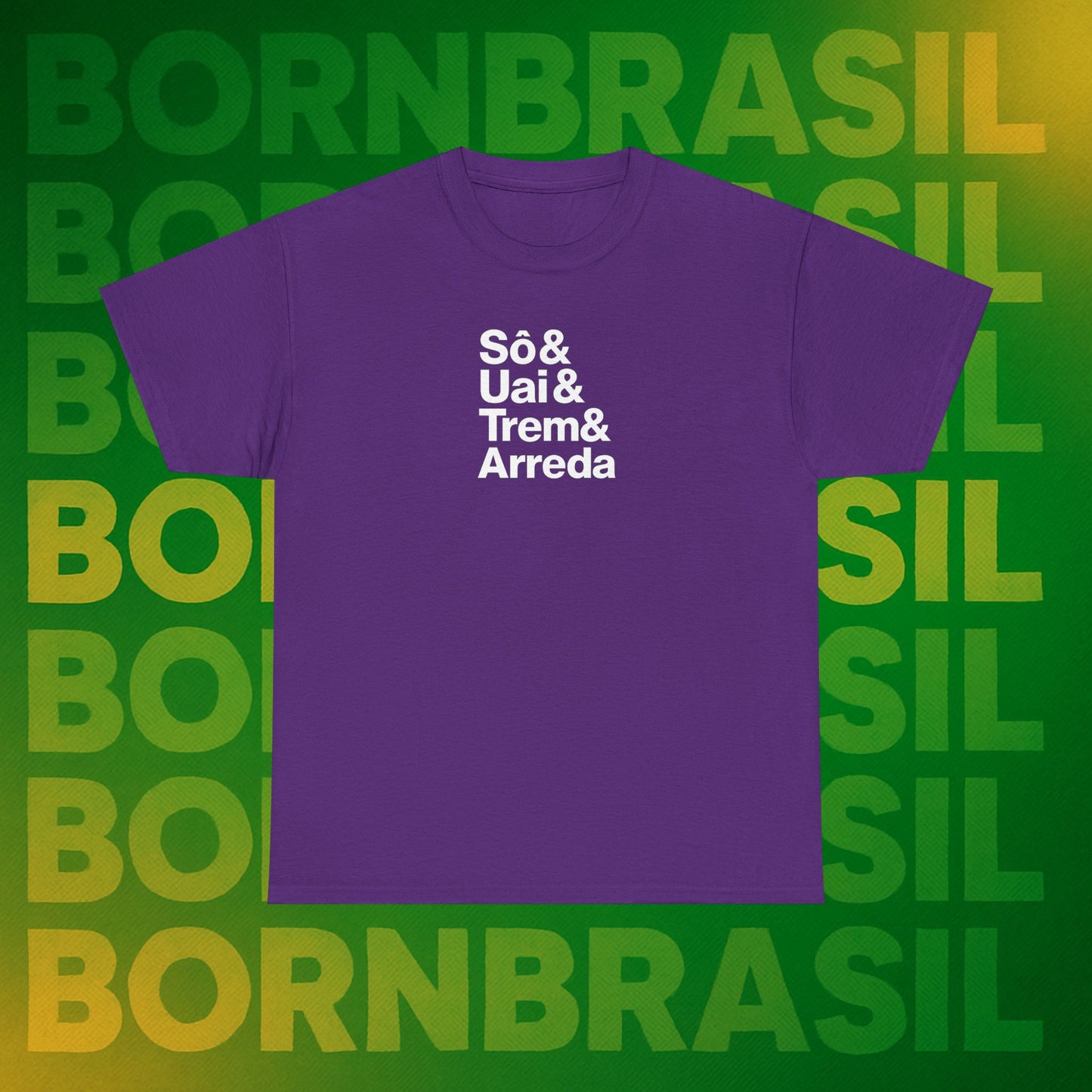Camiseta Sô & Uai & Trem & Arreda Feminina – Cultura Mineira BornBrasil