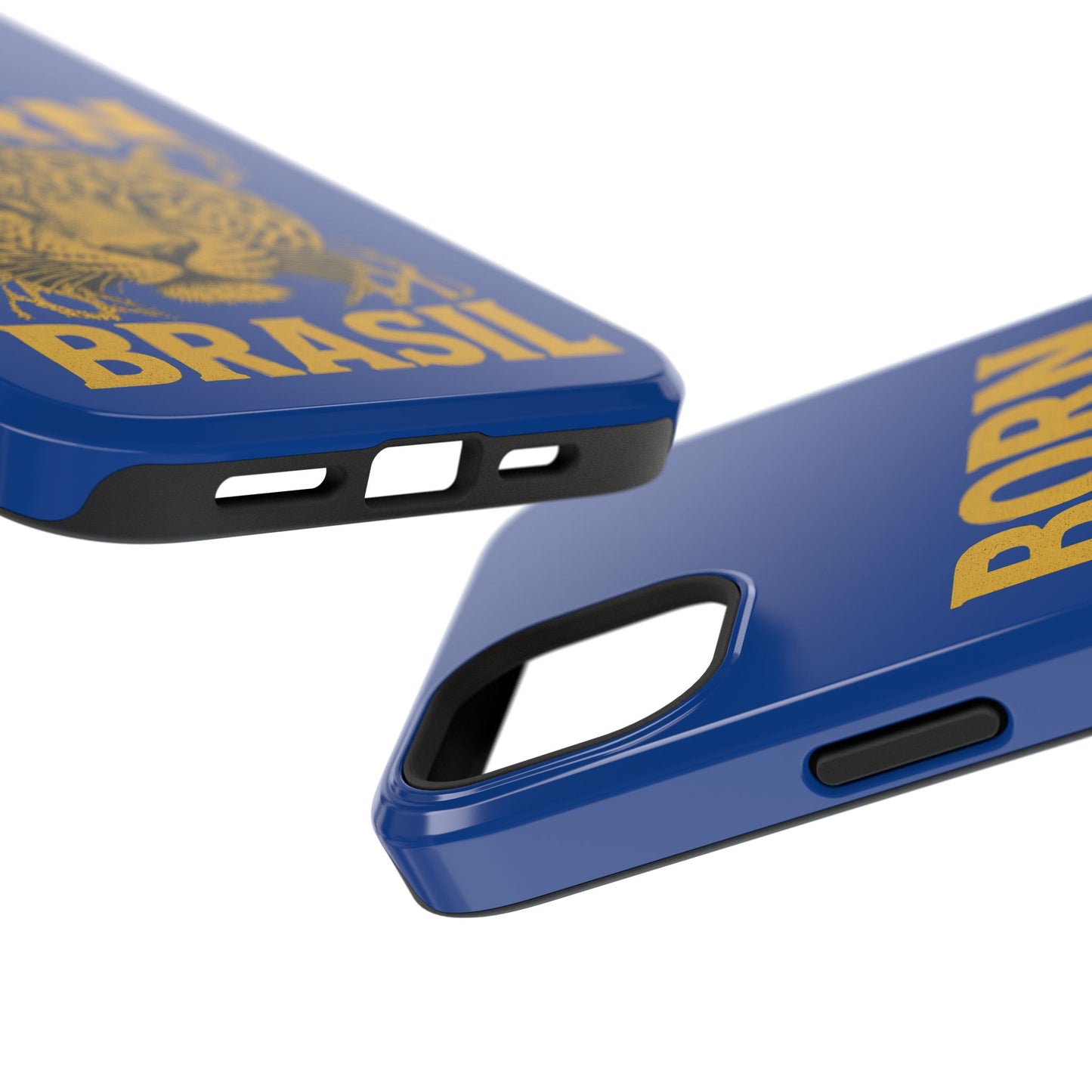 Capinha iPhone Impact-Resistant “Born Brasil Onça” – Proteção Premium do 11 ao 17 Pro Max | BornBrasil