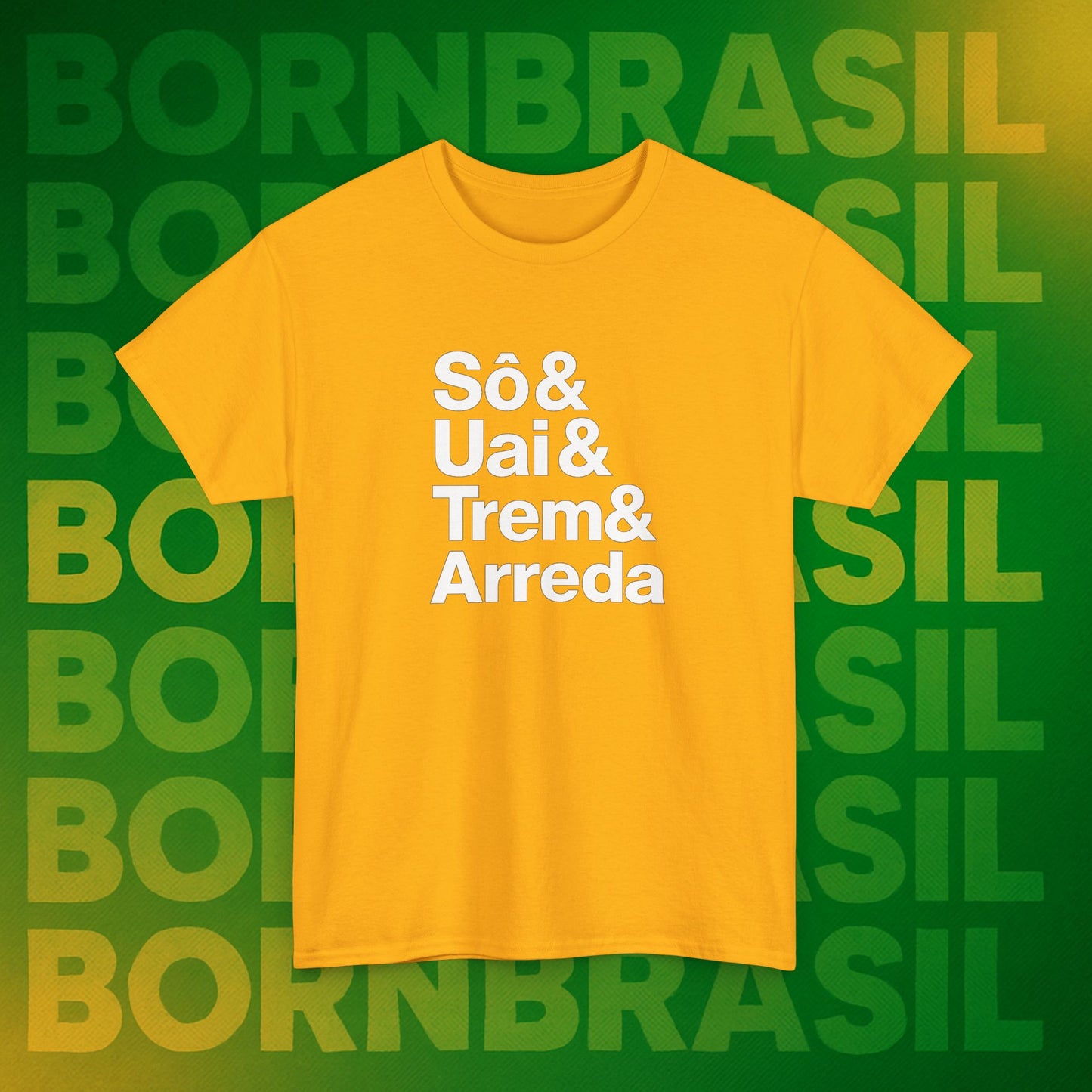 Camiseta Sô & Uai & Trem & Arreda – Cultura Mineira BornBrasil