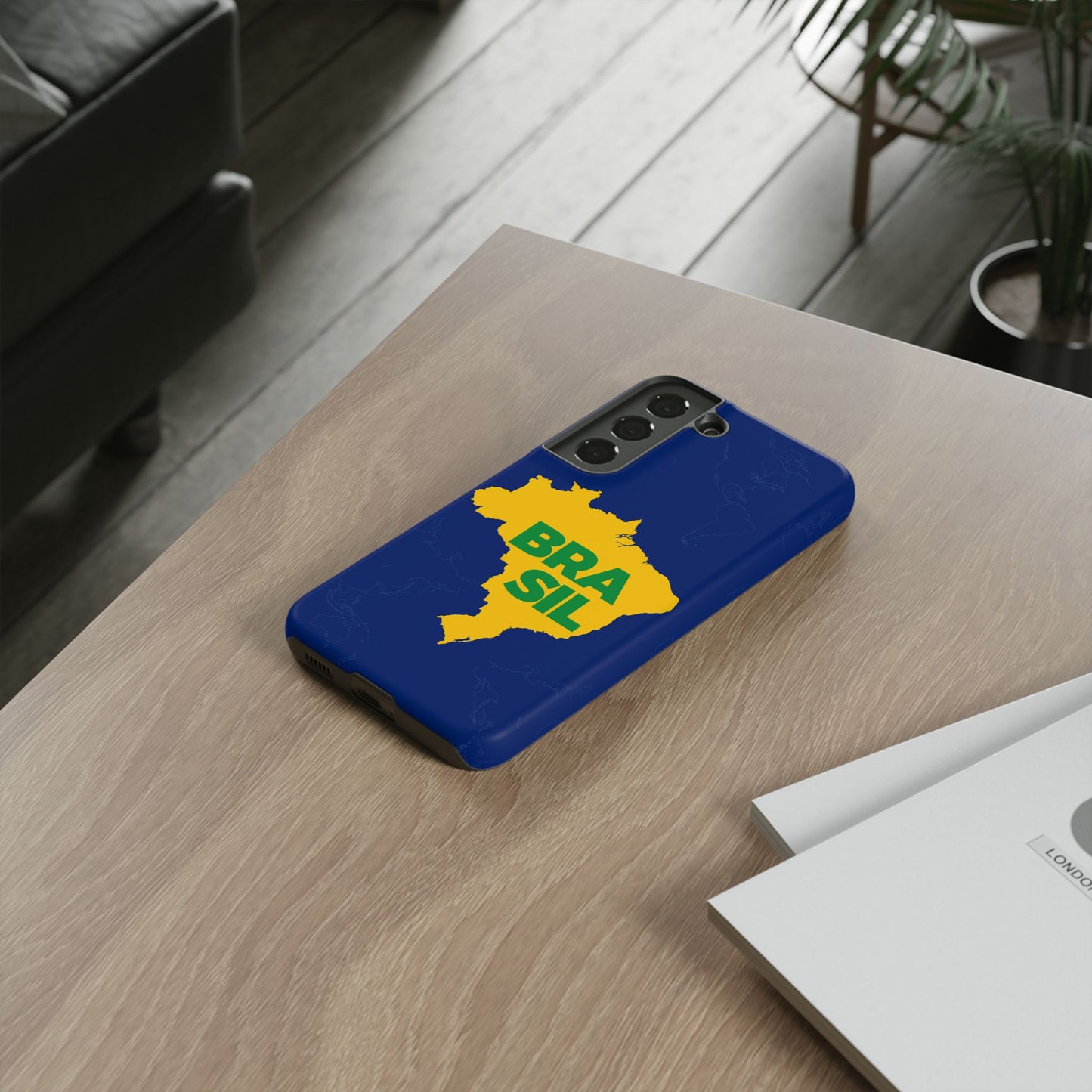 Capinha Samsung Galaxy "BRASIL" Mapa Mundi - Premium de Alta Proteção (S10+ ao S25 Ultra)