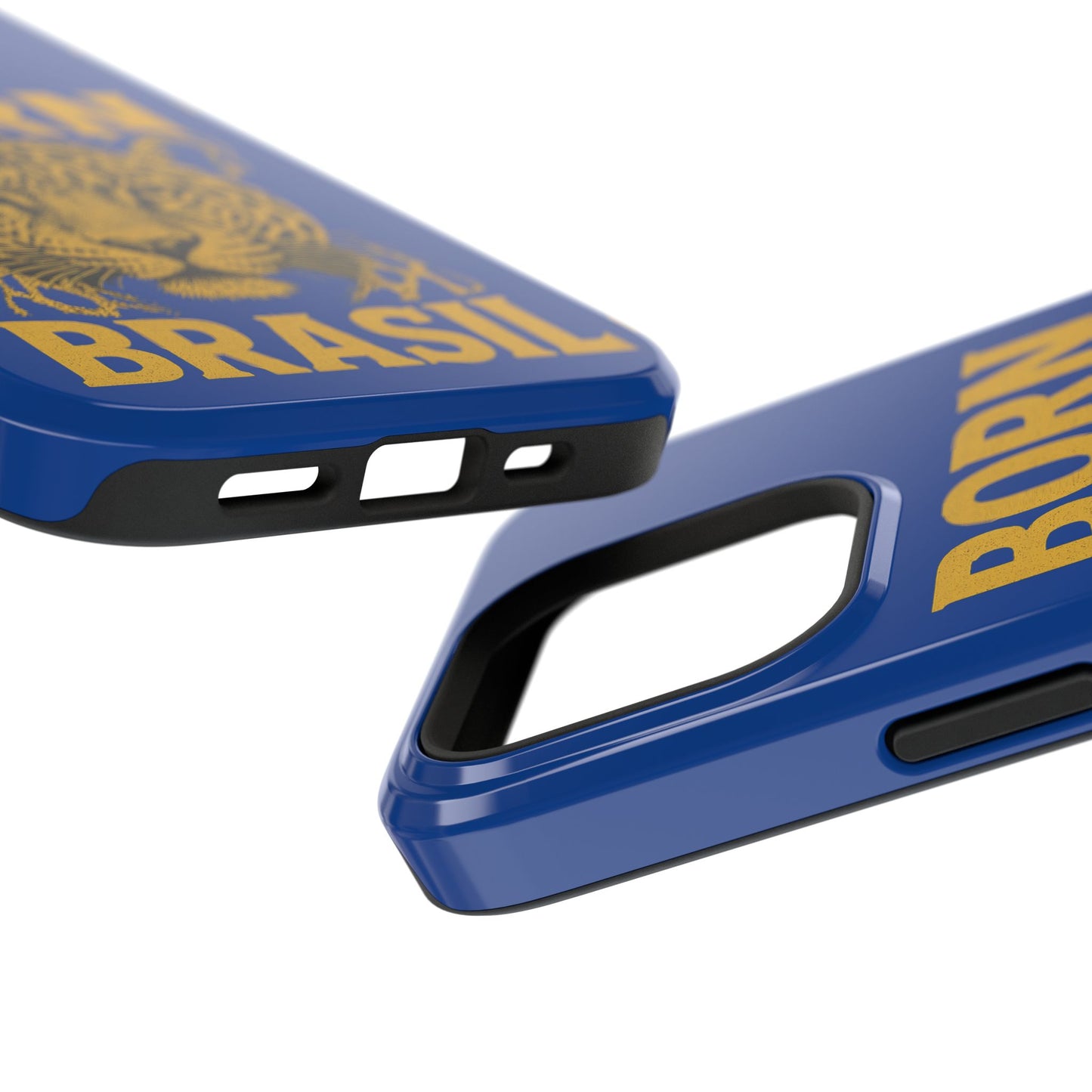 Capinha iPhone Impact-Resistant “Born Brasil Onça” – Proteção Premium do 11 ao 17 Pro Max | BornBrasil