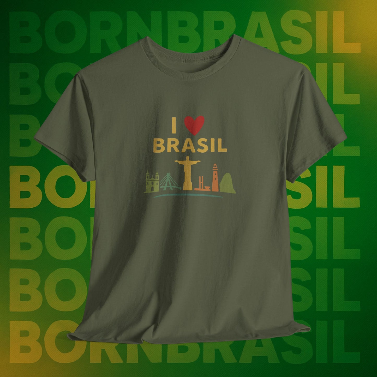 Camiseta I Love Brasil –  BornBrasil