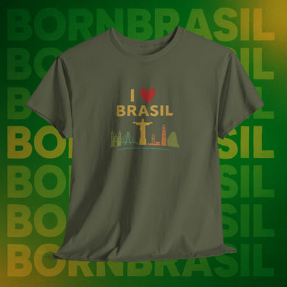 Camiseta I Love Brasil –  BornBrasil