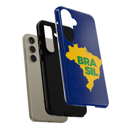 Capinha Samsung Galaxy "BRASIL" Mapa Mundi - Premium de Alta Proteção (S10+ ao S25 Ultra)
