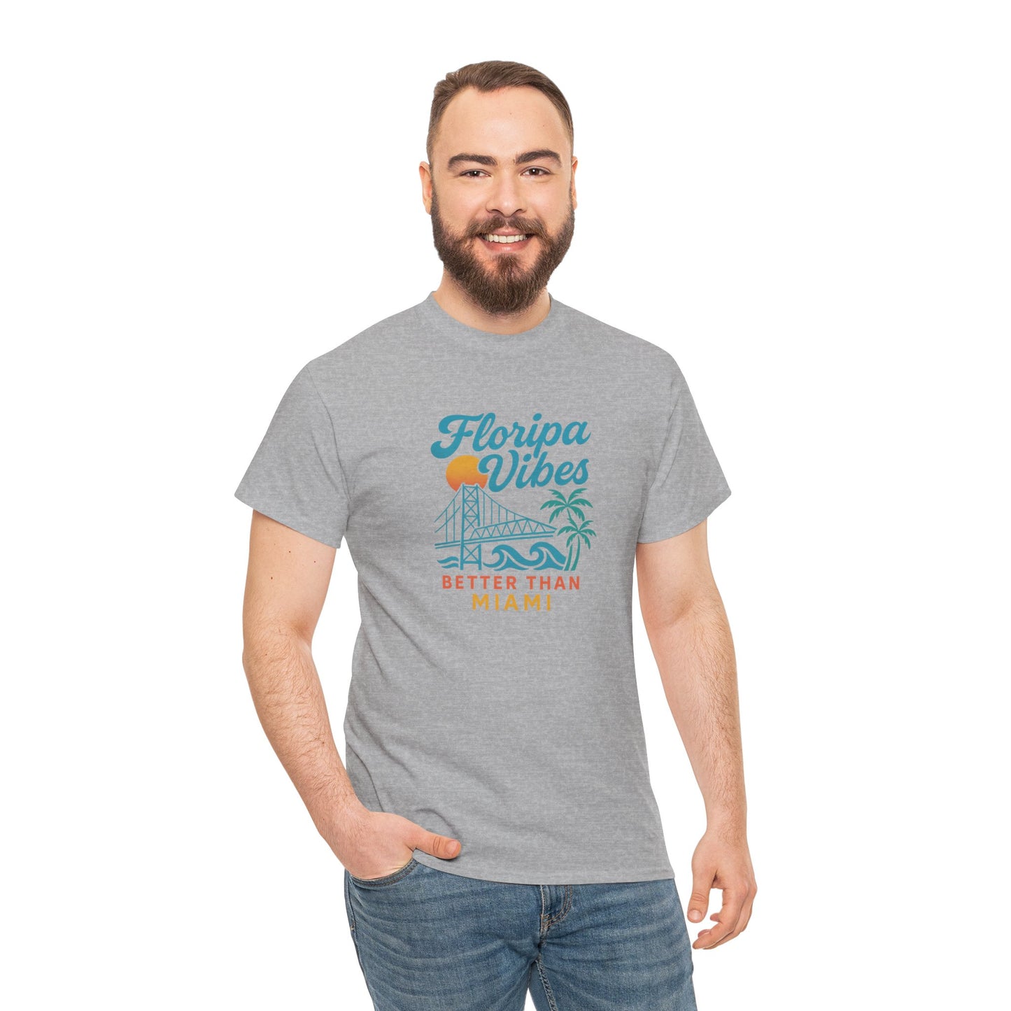 Camiseta Floripa Vibes – Better Than Miami BornBrasil