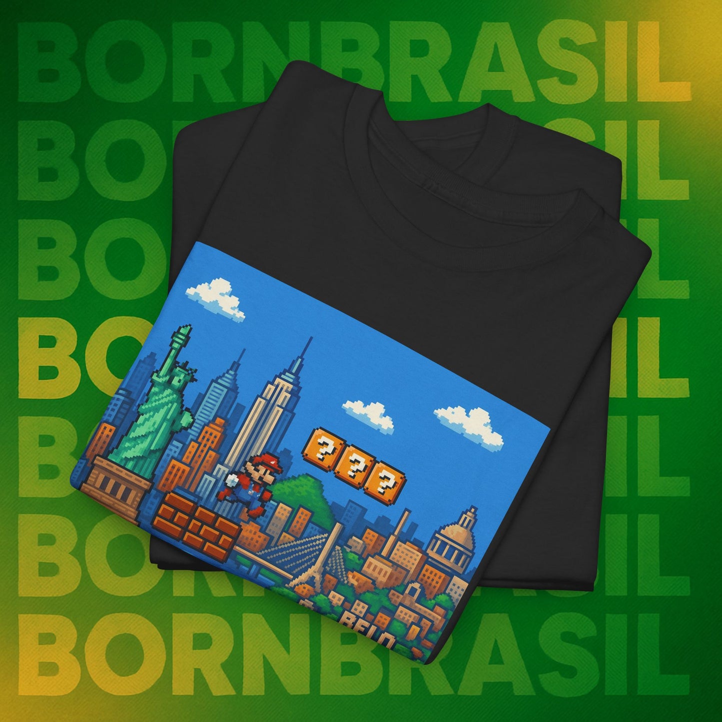 Camiseta De Volta Pro Brasil – Nostalgia Gamer BornBrasil
