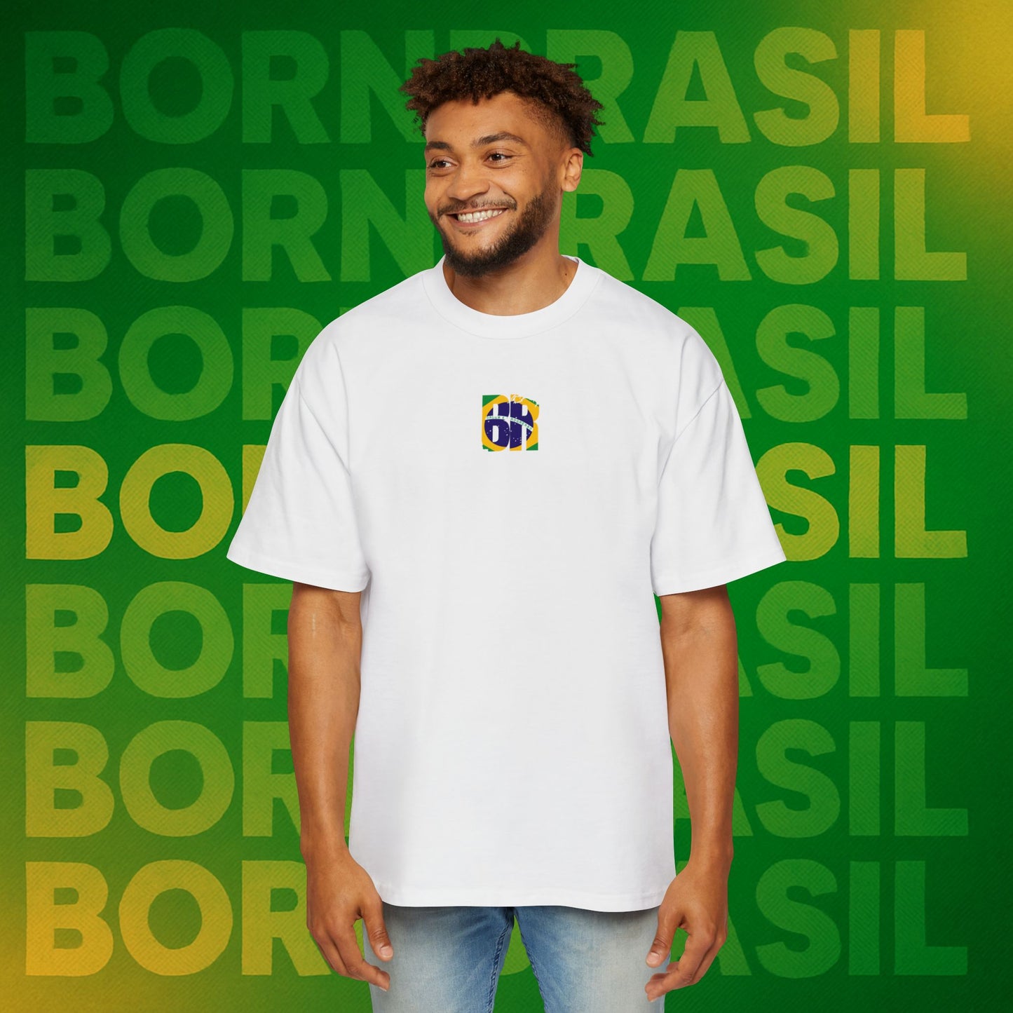Camiseta BR Bandeira Nacional – BornBrasil Oversized