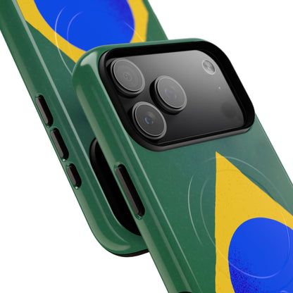 Capa MagSafe iPhone "Bandeira Minimalista" - Case Magnética Premium (iPhone 13 ao 17 Pro Max)