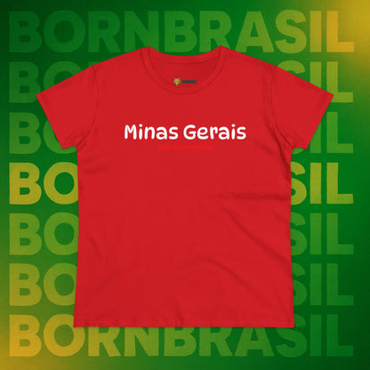 Camiseta Babylook Feminina “Minas Gerais – Onde o Trem é Bão” – Orgulho Mineiro | BornBrasil
