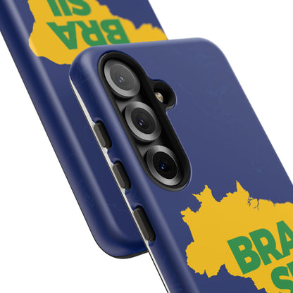 Capinha Samsung Galaxy "BRASIL" Mapa Mundi - Premium de Alta Proteção (S10+ ao S25 Ultra)