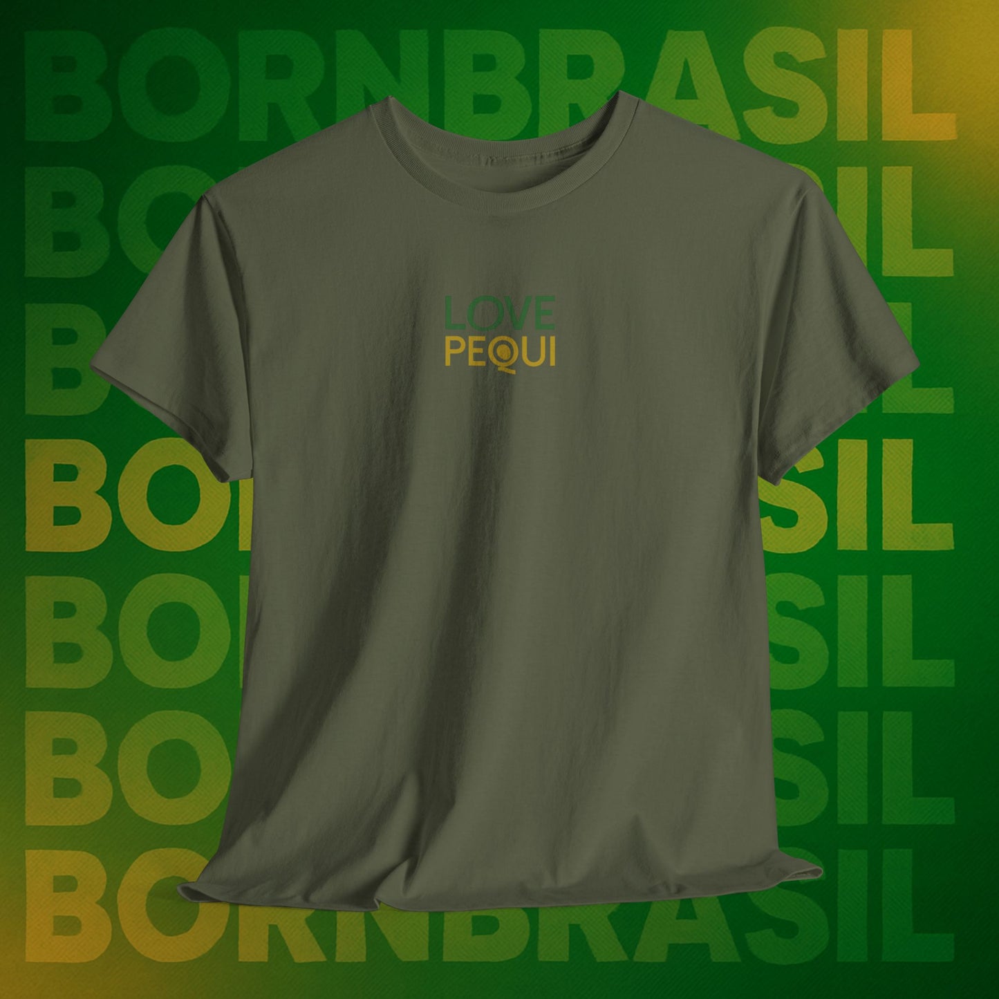 Camiseta Love Pequi – Minimalista Premium BornBrasil