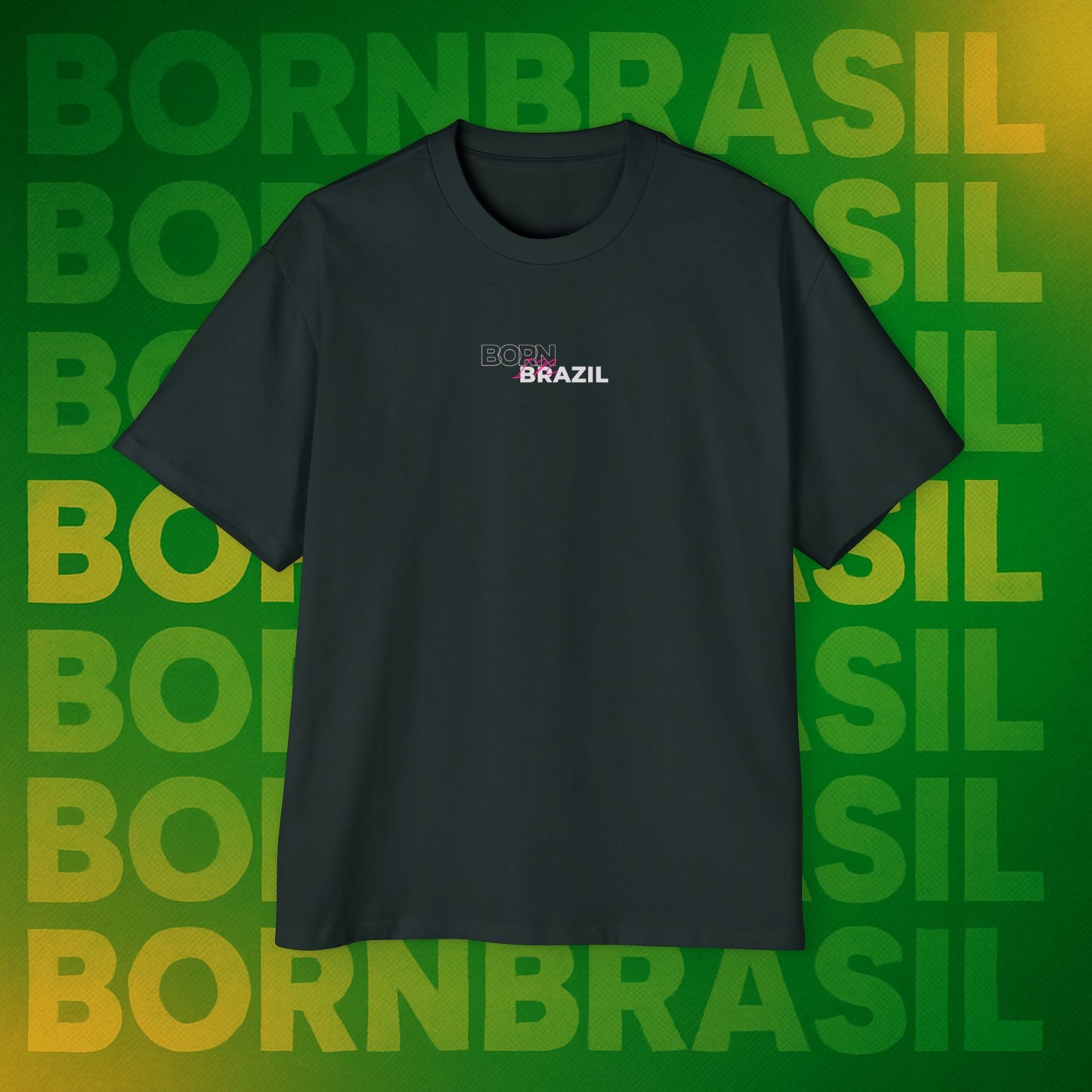 Camiseta Born in Brazil – Signature Oversized