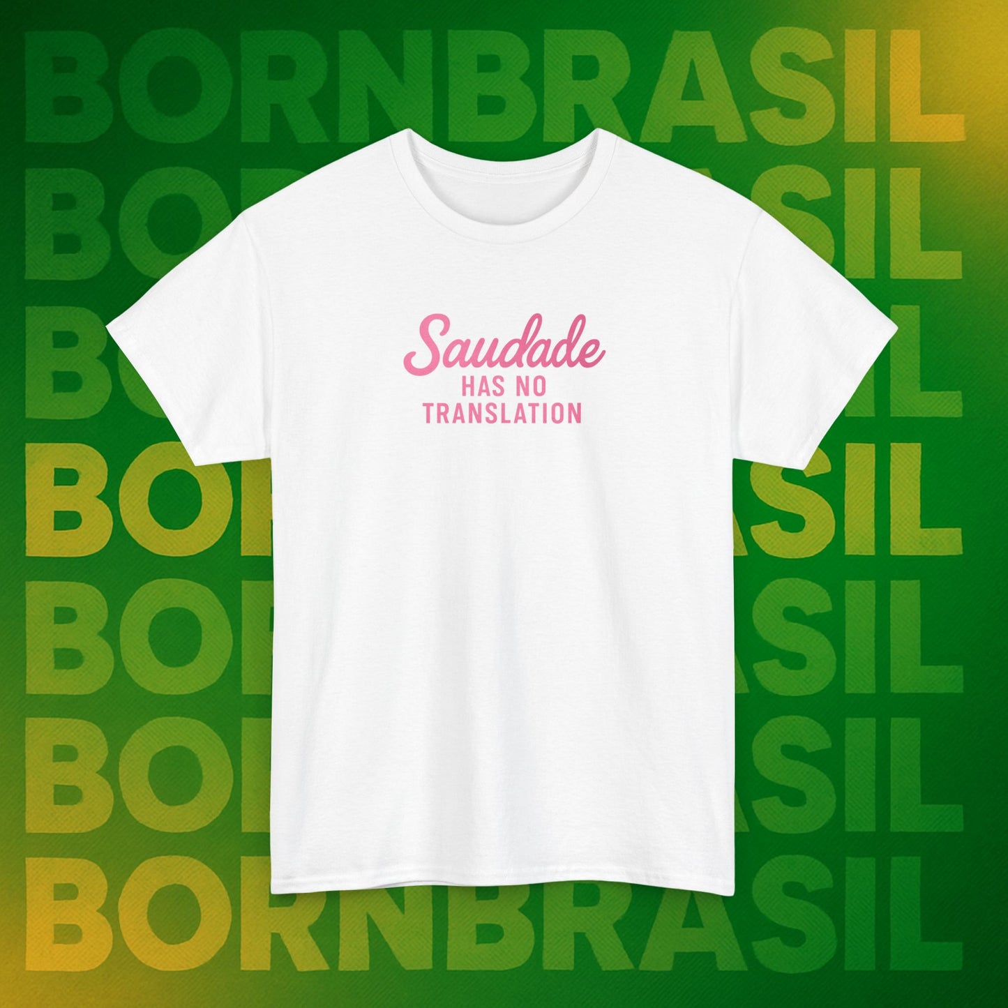 Camiseta Saudade Has No Translation – Moda Brasileira Feminina