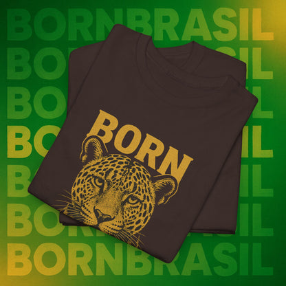 Camiseta Masculina Born Brasil Onça-Pintada Premium