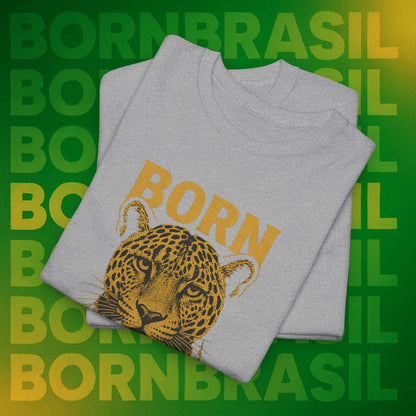 Camiseta Masculina Born Brasil Onça-Pintada Premium