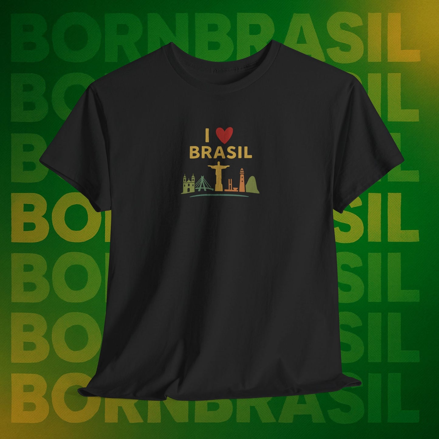 Camiseta I Love Brasil –  BornBrasil Feminina
