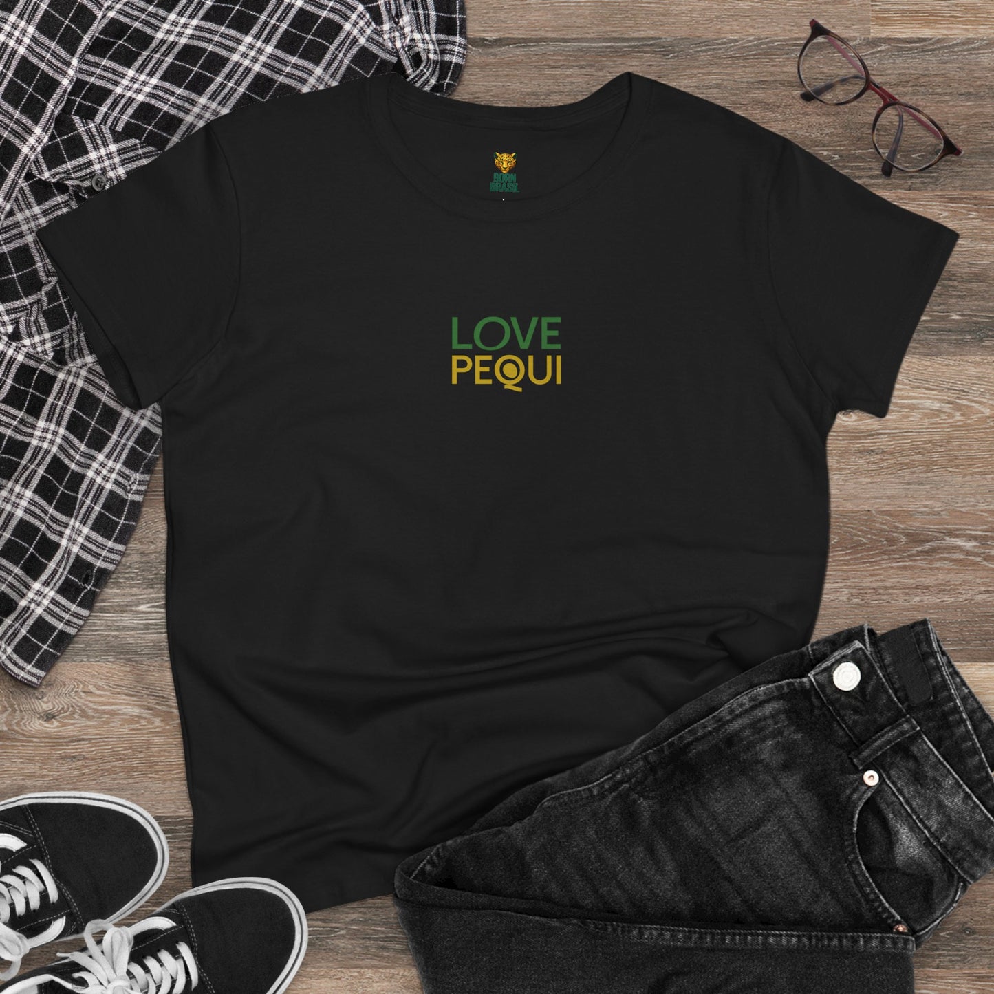 Camiseta Babylook Feminina “Love Pequi” – Orgulho Goiano | BornBrasil