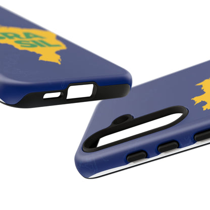 Capinha Samsung Galaxy "BRASIL" Mapa Mundi - Premium de Alta Proteção (S10+ ao S25 Ultra)