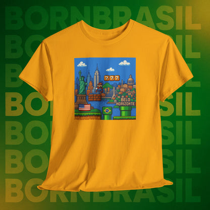 Camiseta De Volta Pro Brasil – Nostalgia Gamer BornBrasil