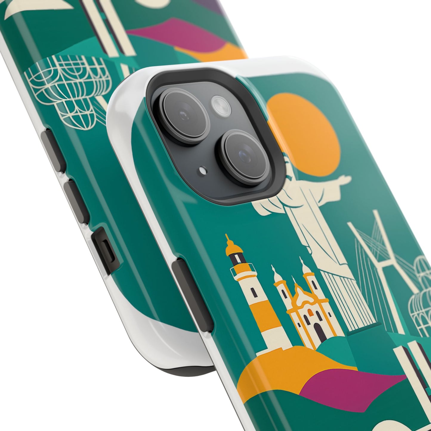 iphone e samsung com imã