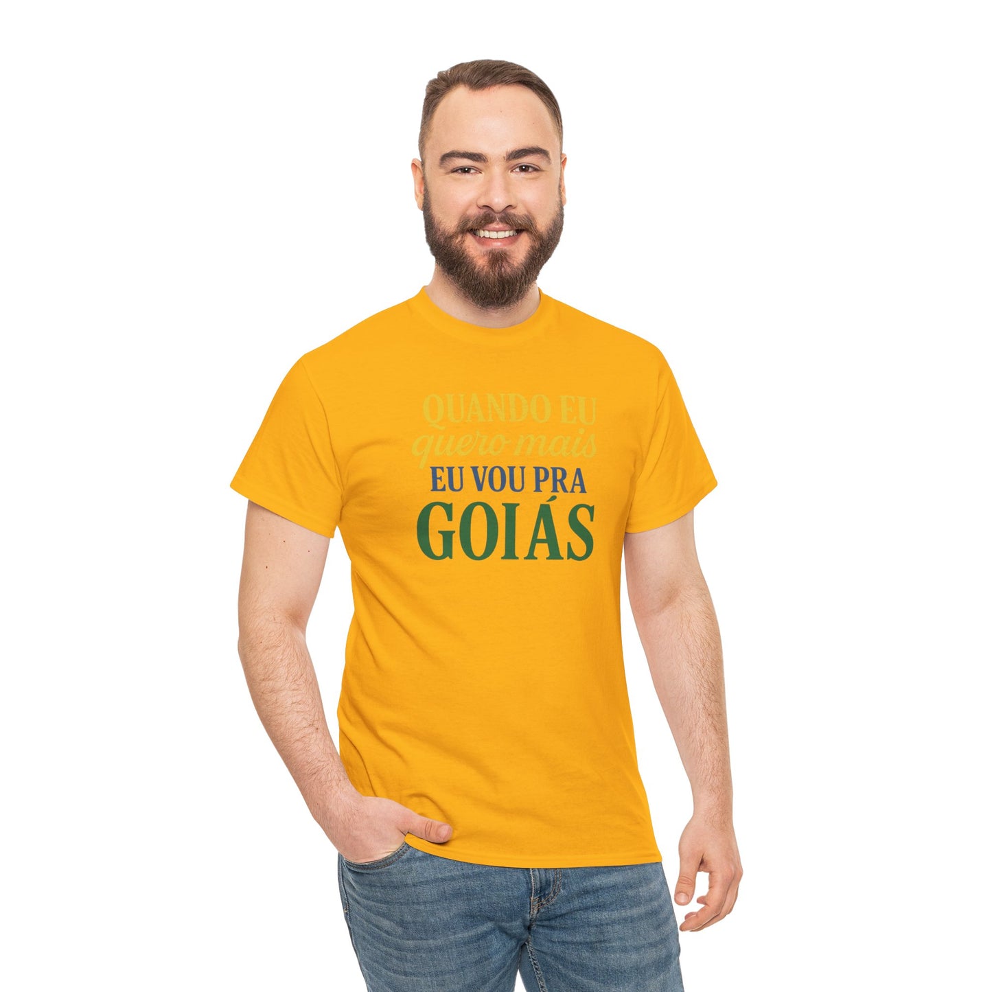 Camiseta Quando eu quero mais eu vou pra Goiás – Orgulho Goiano BornBrasil