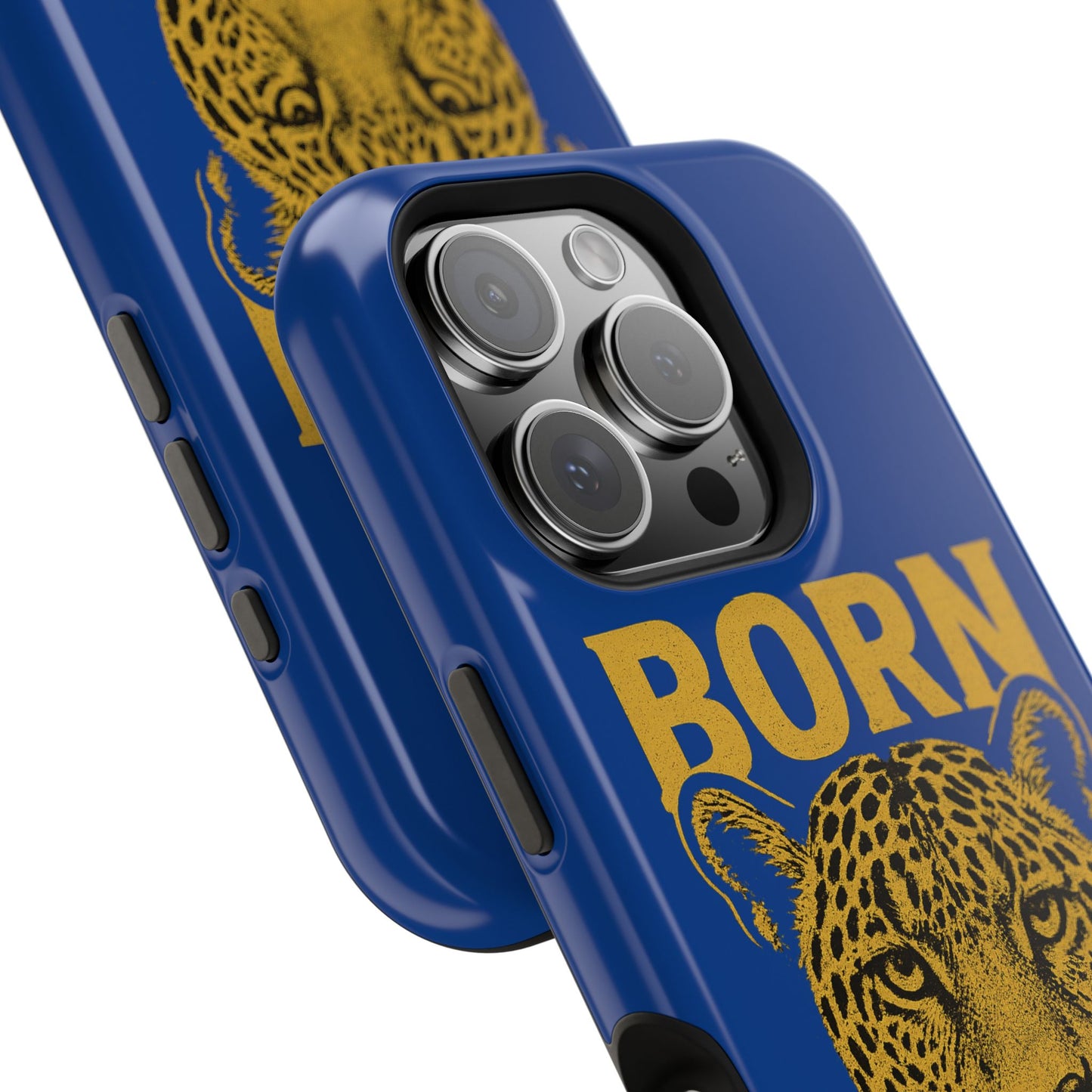 Capinha iPhone Impact-Resistant “Born Brasil Onça” – Proteção Premium do 11 ao 17 Pro Max | BornBrasil