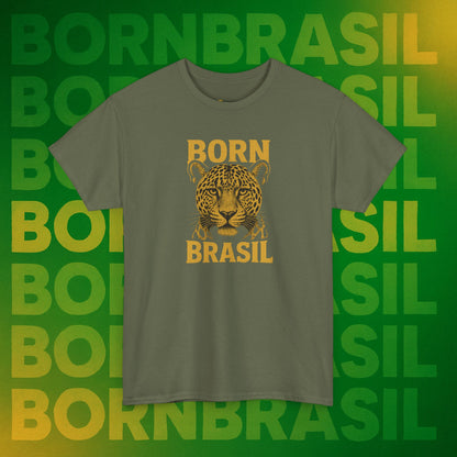 Camiseta Masculina Born Brasil Onça-Pintada Premium