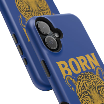 Capinha iPhone Impact-Resistant “Born Brasil Onça” – Proteção Premium do 11 ao 17 Pro Max | BornBrasil
