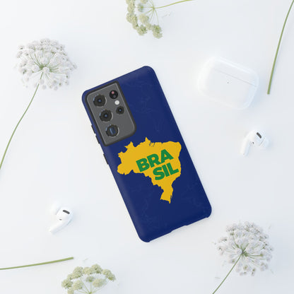 Capinha Samsung Galaxy "BRASIL" Mapa Mundi - Premium de Alta Proteção (S10+ ao S25 Ultra)