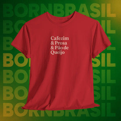 Camiseta Feminina Cafezim & Prosa & Pão de Queijo – BornBrasil
