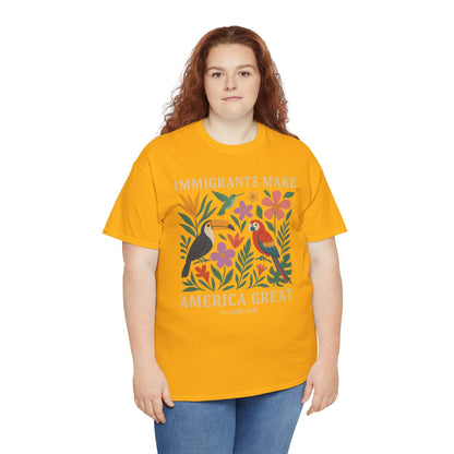 Camiseta Feminina Immigrants Make America Great – Floresta Brasileira | BornBrasil