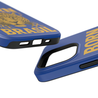 Capinha iPhone Impact-Resistant “Born Brasil Onça” – Proteção Premium do 11 ao 17 Pro Max | BornBrasil