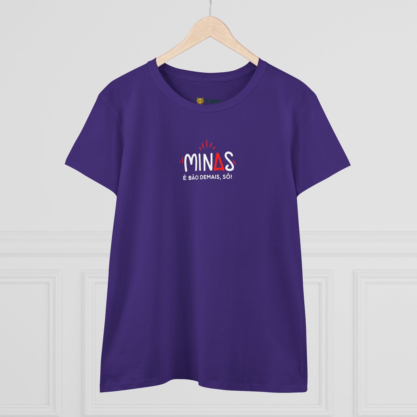 Camiseta Feminina Baby Look Minas é Bão Demais -