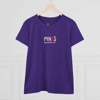 Camiseta Feminina Baby Look Minas é Bão Demais -