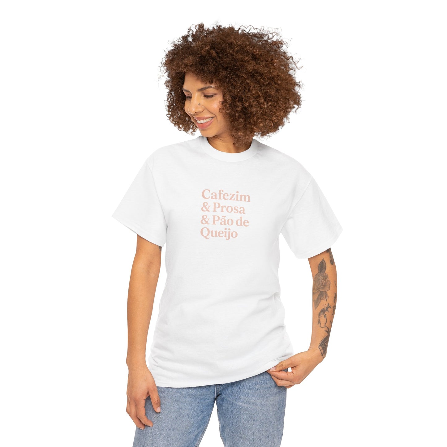 Camiseta Feminina Cafezim & Prosa & Pão de Queijo – BornBrasil