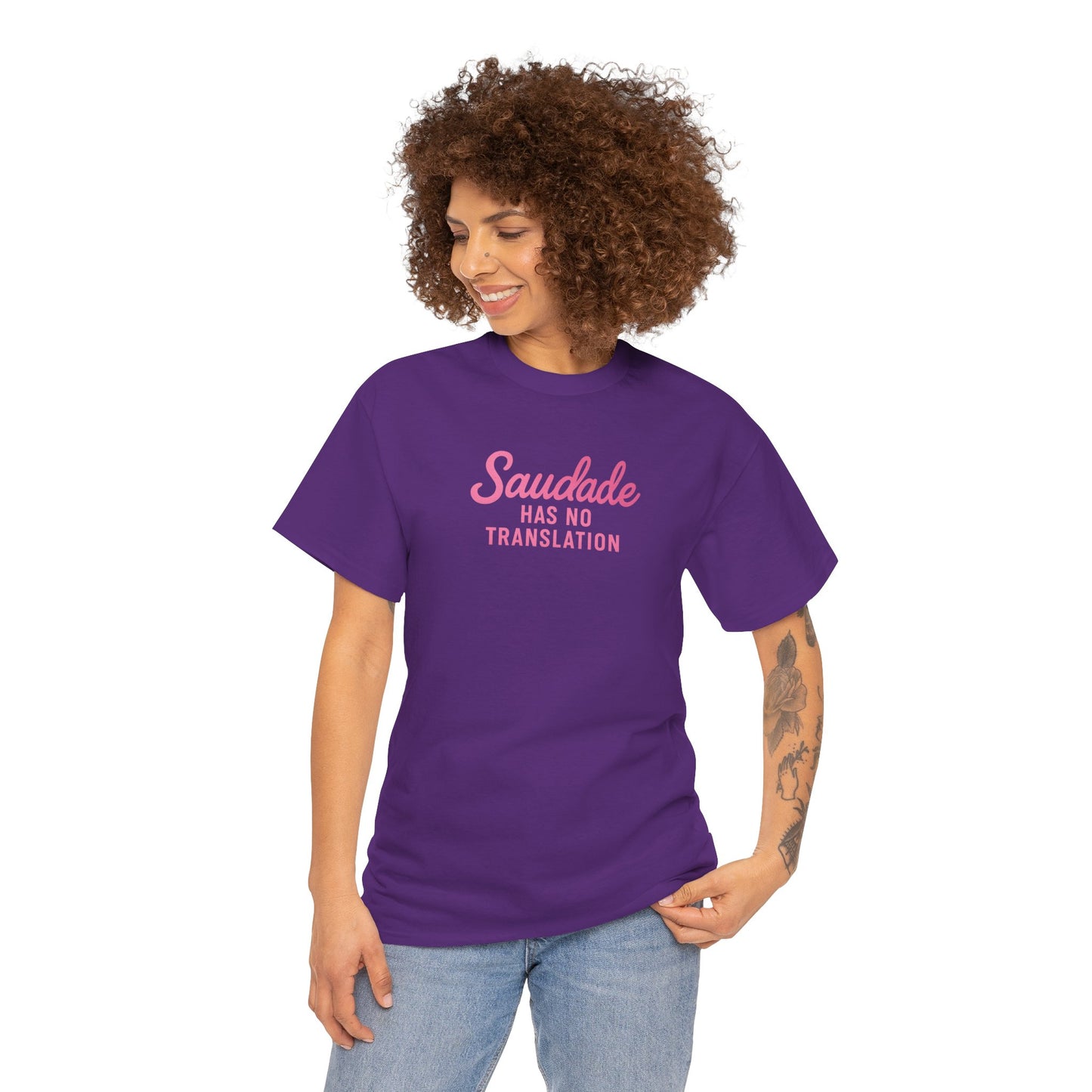Camiseta Saudade Has No Translation – Moda Brasileira Feminina