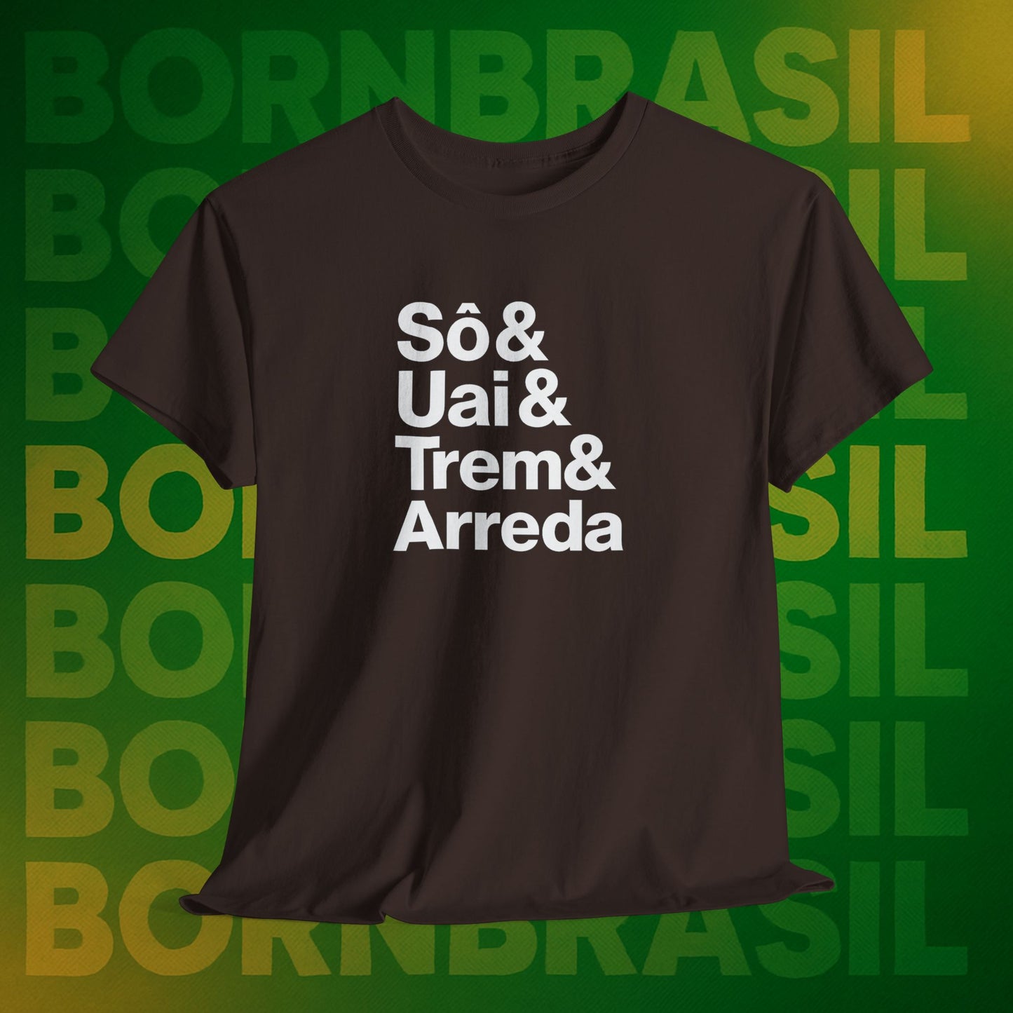 Camiseta Sô & Uai & Trem & Arreda – Cultura Mineira BornBrasil