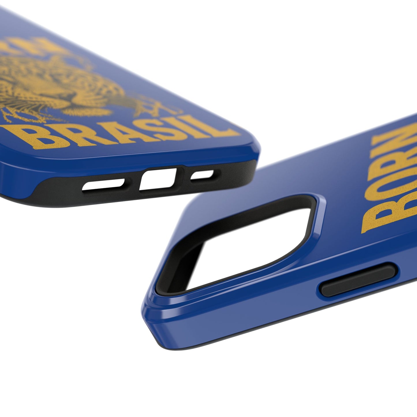 Capinha iPhone Impact-Resistant “Born Brasil Onça” – Proteção Premium do 11 ao 17 Pro Max | BornBrasil
