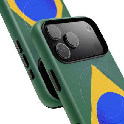 Capa MagSafe iPhone "Bandeira Minimalista" - Case Magnética Premium (iPhone 13 ao 17 Pro Max)