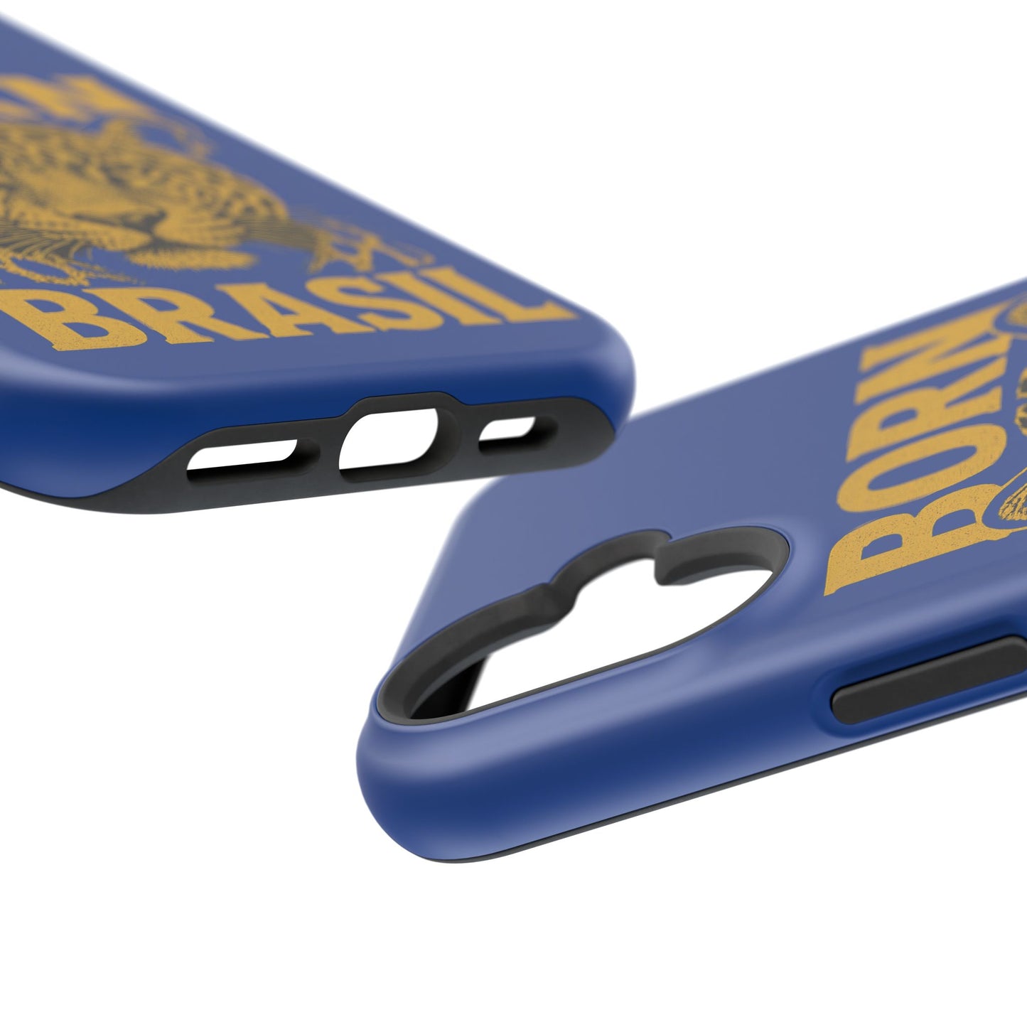 Capinha iPhone Impact-Resistant “Born Brasil Onça” – Proteção Premium do 11 ao 17 Pro Max | BornBrasil