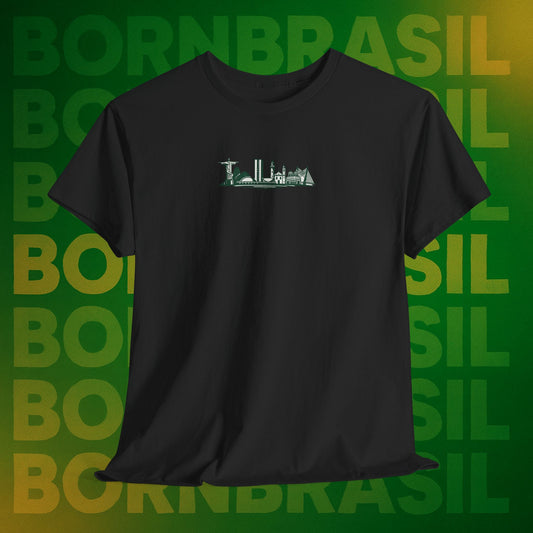 Copy of Camiseta Brasil – Skyline Nacional Hand-Drawn BornBrasil