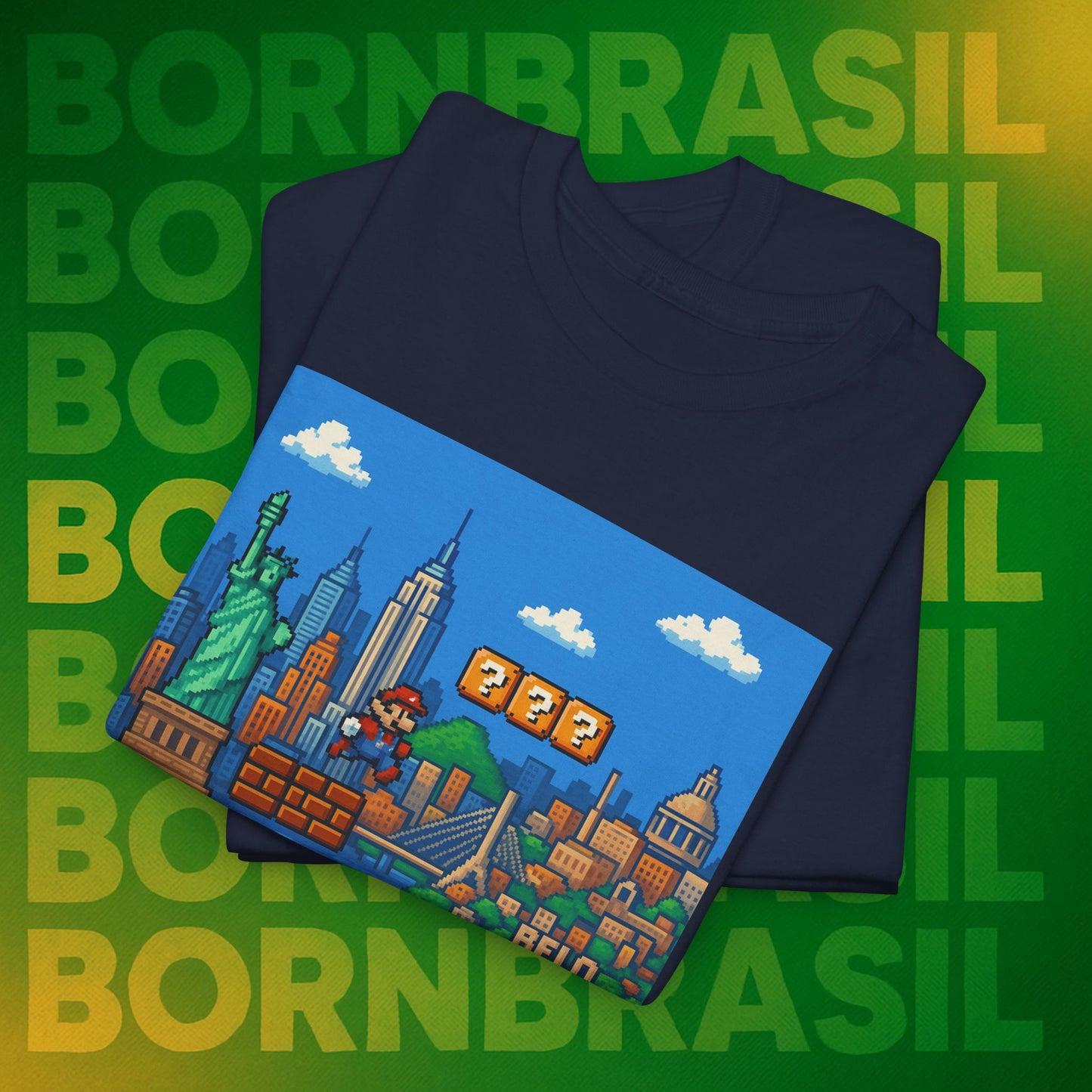 Camiseta De Volta Pro Brasil – Nostalgia Gamer BornBrasil