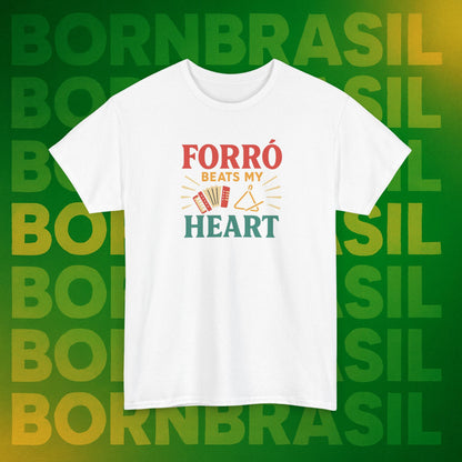 Camiseta Forró Beats My Heart – Cultura Nordestina BornBrasil