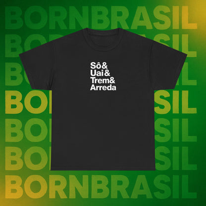 Camiseta Sô & Uai & Trem & Arreda Feminina – Cultura Mineira BornBrasil