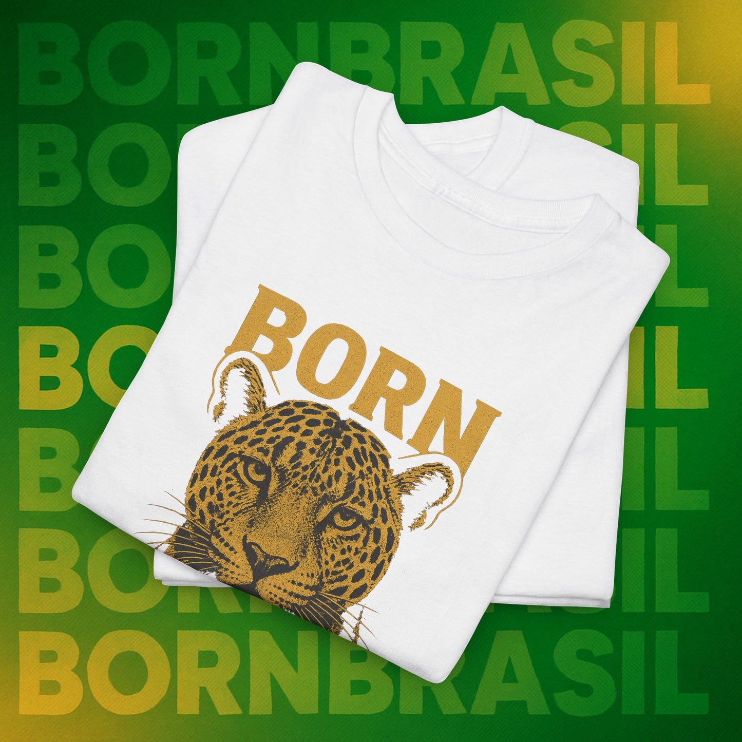 Camiseta Masculina Born Brasil Onça-Pintada Premium
